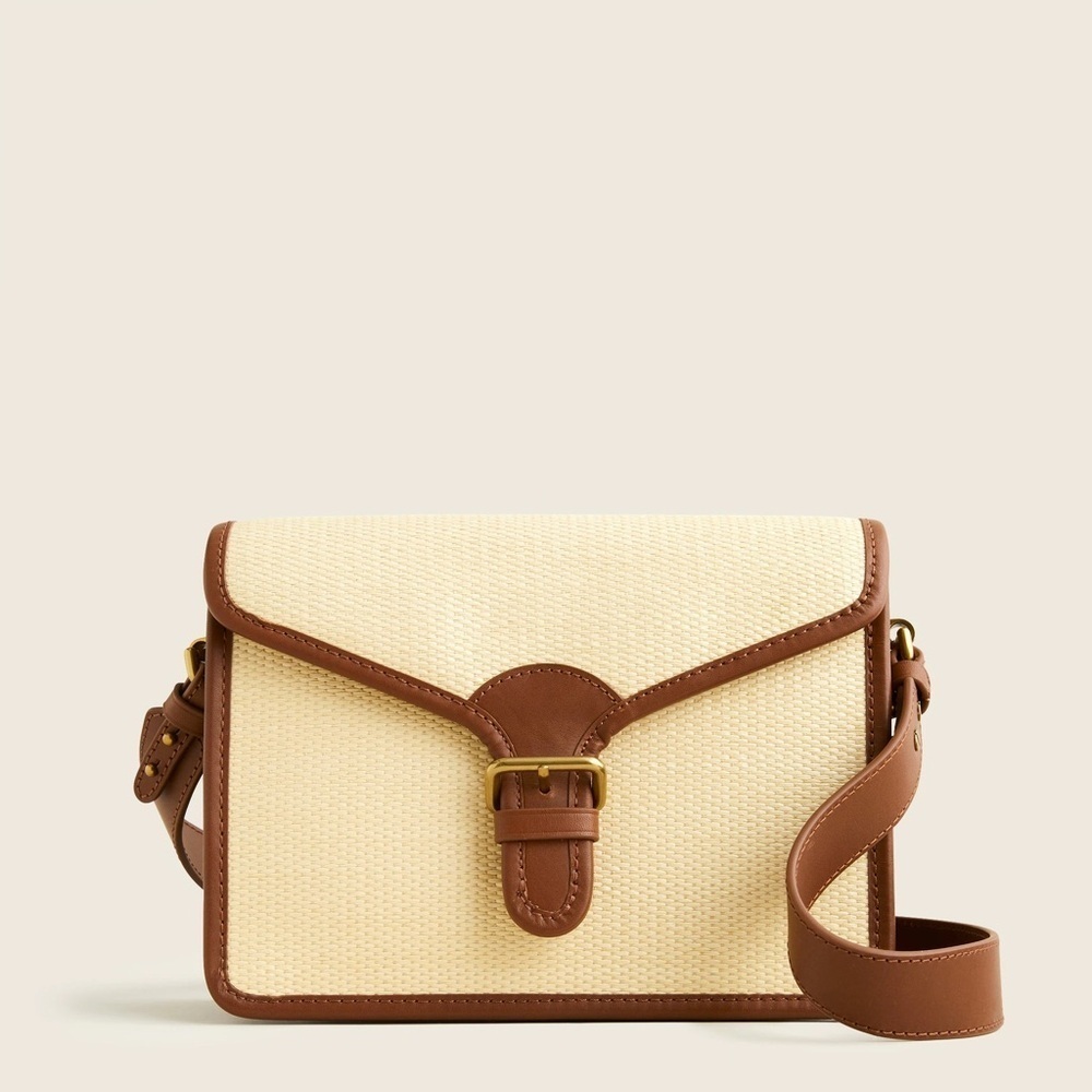 Copenhagen Satchel Bag in Straw - J. Crew NWOT